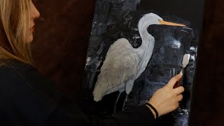 Painting ASMR | Marker, Paint Brush, Palette Knife