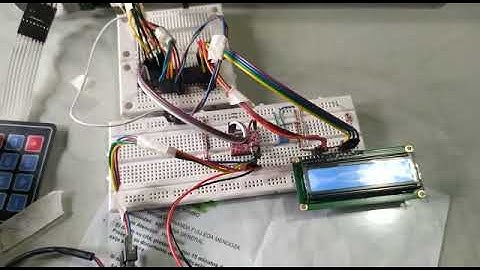 Cerradura con lenguaje hex ATmega16, LCD, motor PAP y teclado matricial.