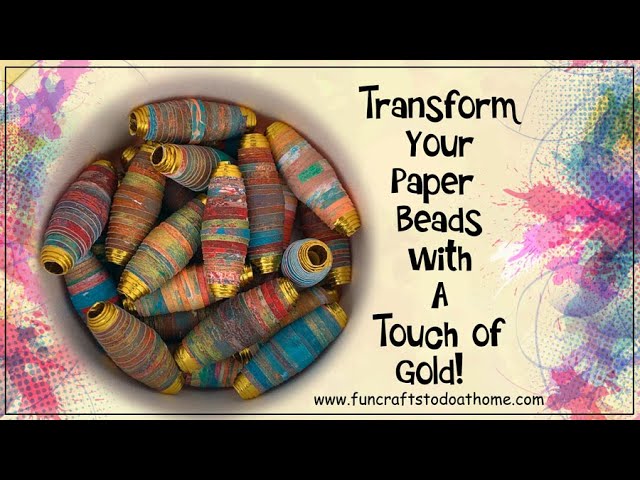 Free Printable Designs For You - Make These Pretty Paper Beads. - Fun  Crafts To Do At Home