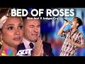 Golden buzzer everyone cried hysterically hearing the song bed of roses with extraordinary voice