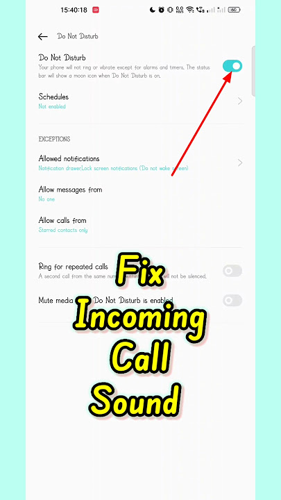 Fix Incoming Call Sound Not Working on Android ||#shorts#viral