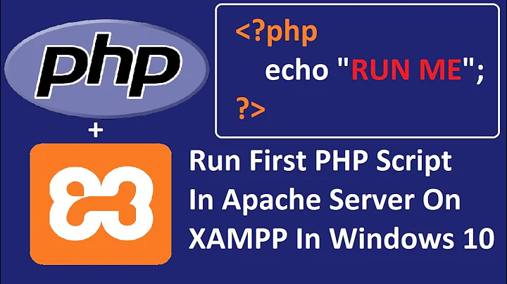 How to run PHP scripts in Apache Server on XAMPP in Windows 10 | XAMPP | PHP 8.0 | Apache Web Server