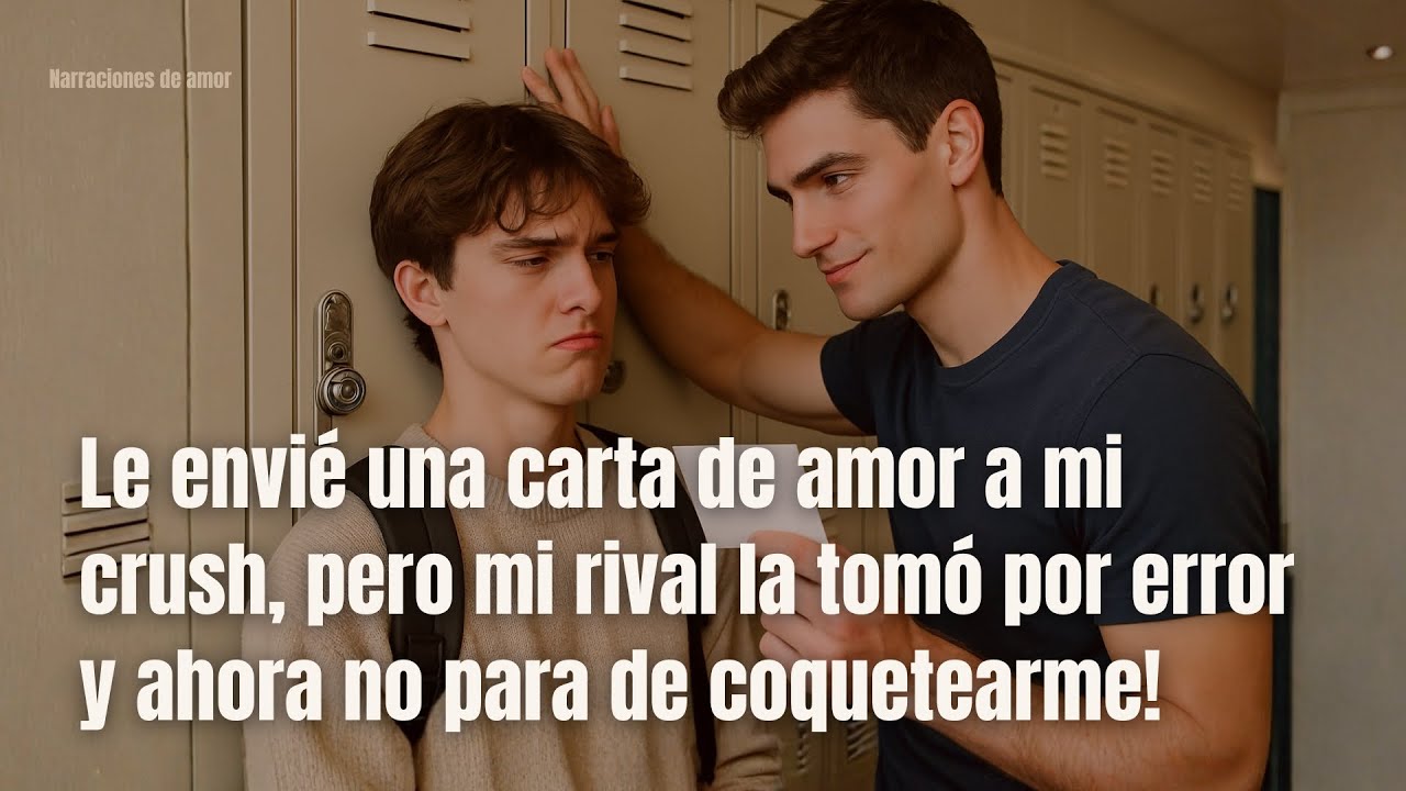 BL-Le envié una carta de amor a mi crush, pero mi rival la tomó y ahora no para de coquetearme!