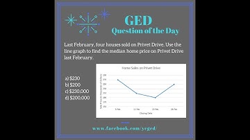 GED QOD: Median from Line Graph