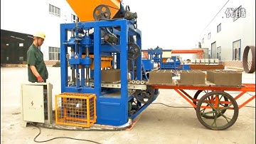 QTF4-24 Semi-automatic Block Machine Line  CEMENT BLOCK MACHINE