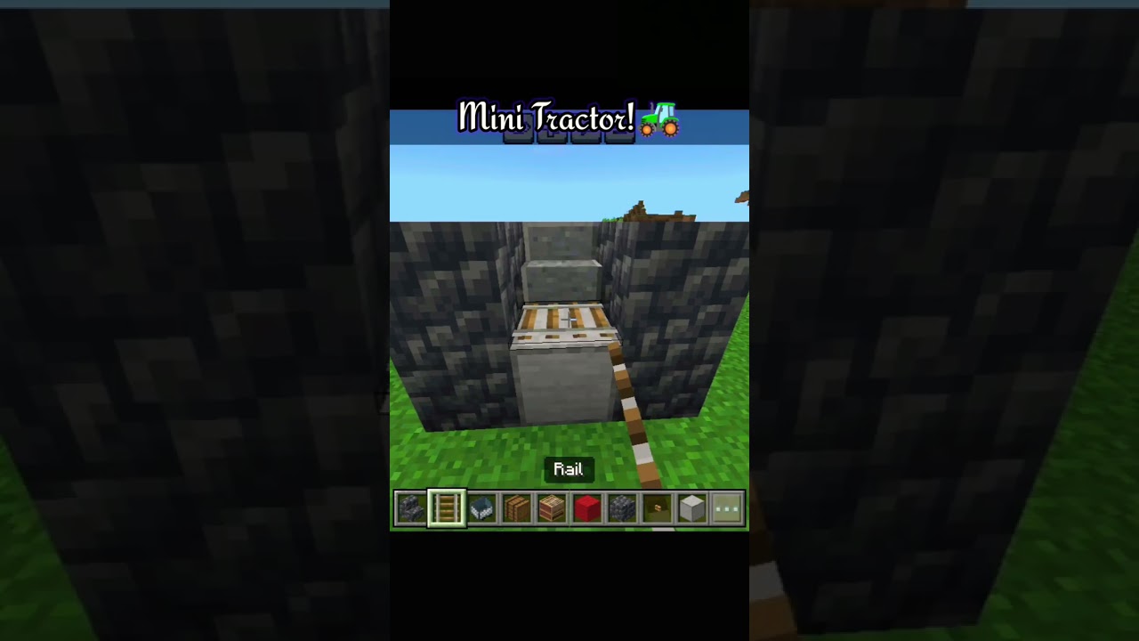 Minecraft But mini tractor!🚜| amazing Tractor statue!| Minecraft Bedrock Edition 