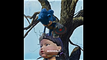 When Sonic and Friends in Squid game ☠️🗿 || troll face edit #squidgame #trend #troll #vital