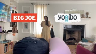 Yogibo Max vs Big Joe Fuf Media Lounger Comparison