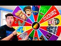 GIFTING Fortnite YouTubers with a GIANT MYSTERY WHEEL!