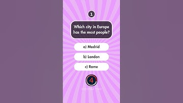 General Knowledge Quiz Part 65