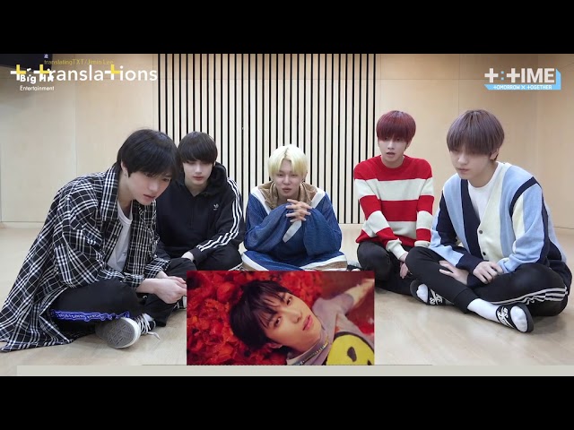 [ENG SUB] [T:TIME] 'Can't You See Me?’ MV reaction - TXT (TOMORROW X TOGETHER) class=