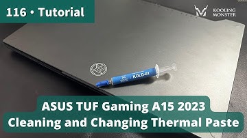 Speed Up Your  ASUS TUF Gaming A15 2023 Prevent Overheating With Dust Cleaning & New Thermal Paste