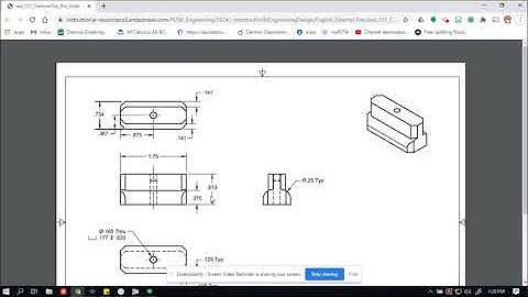 PLTW IED DL Activity 1.3.2 Precision for Purpose CAD Pin slider block