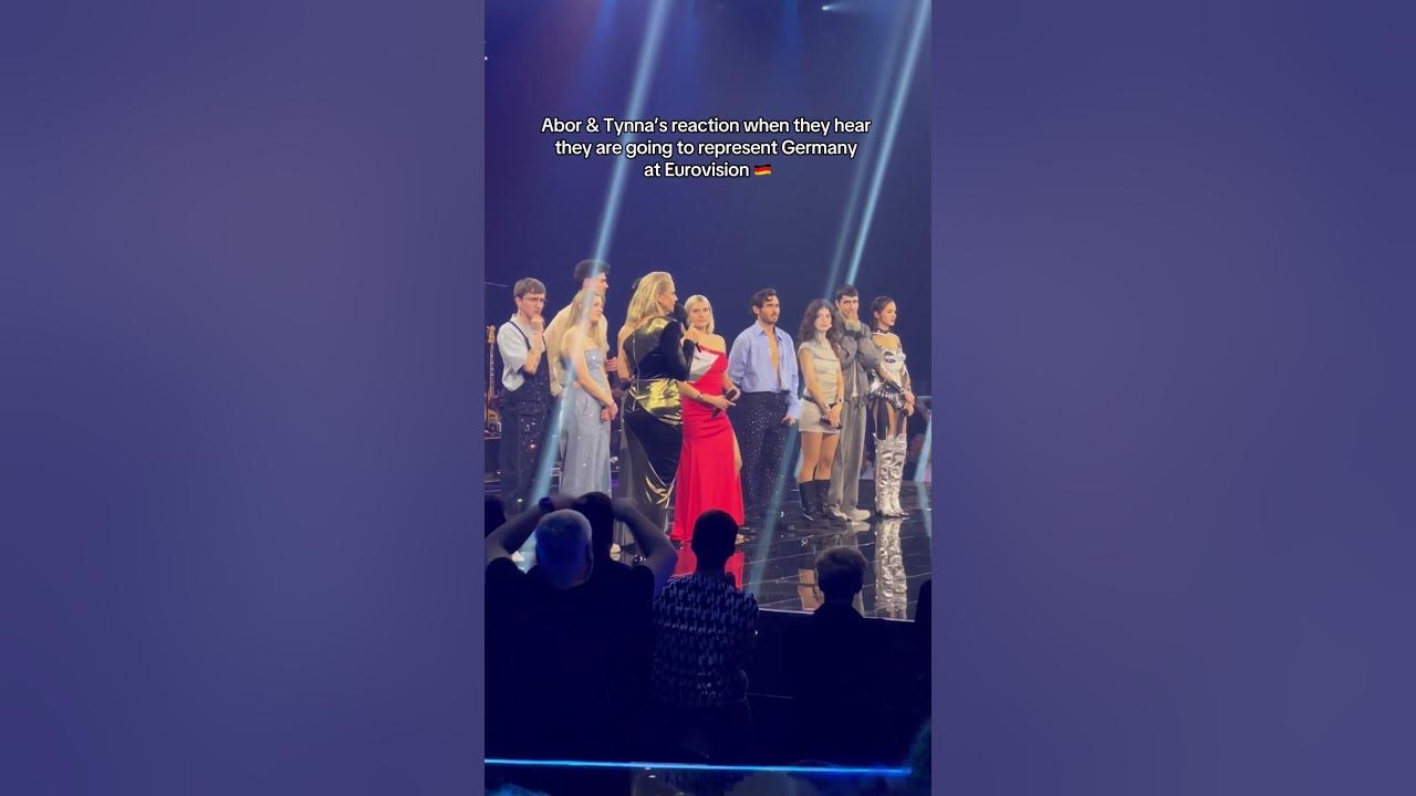 Abor & Tynna’s reaction when they hear they are going to Eurovision 2025🇩🇪#germany #eurovision2025