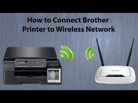 Brother DCP T500W Wifi Setup || How to connect Printer to Wireless Network