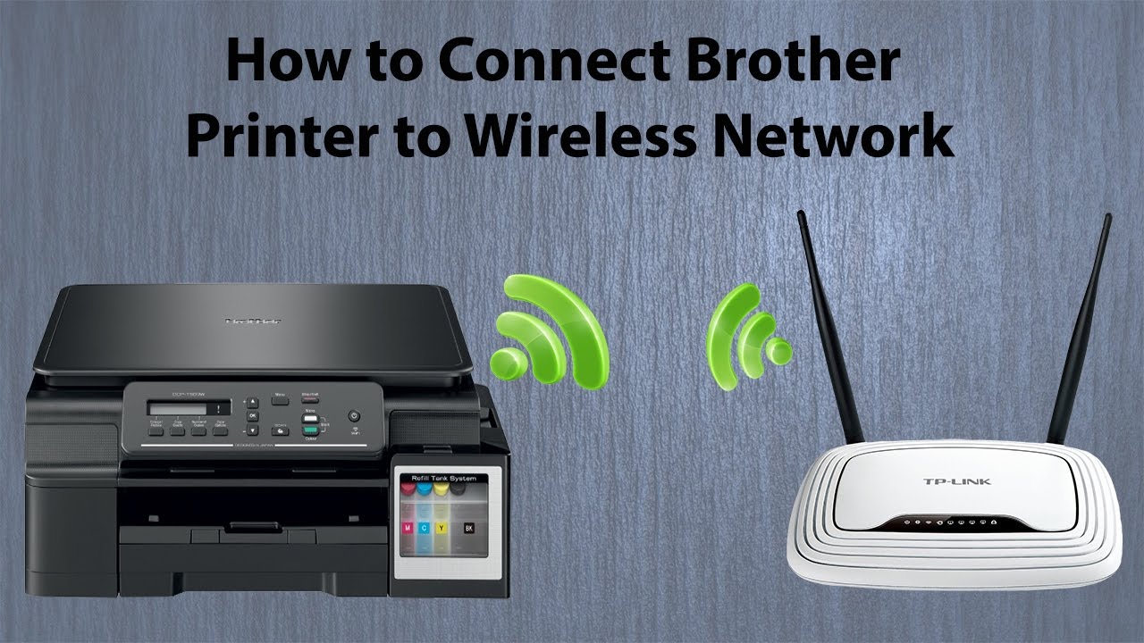 Brother DCP T500W Wifi Setup || How to connect Printer to ...