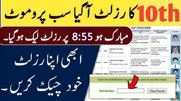 How to Check 10th class results 2024 | Check Matric results 2024 | Punjab board 10th class results