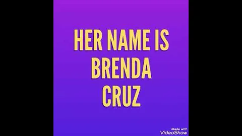 BRENDA CRUZ/$$