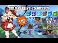 Solo C0 Klee Blossoming Starlight vs 25 Bosses Without Food Buff | Genshin Impact
