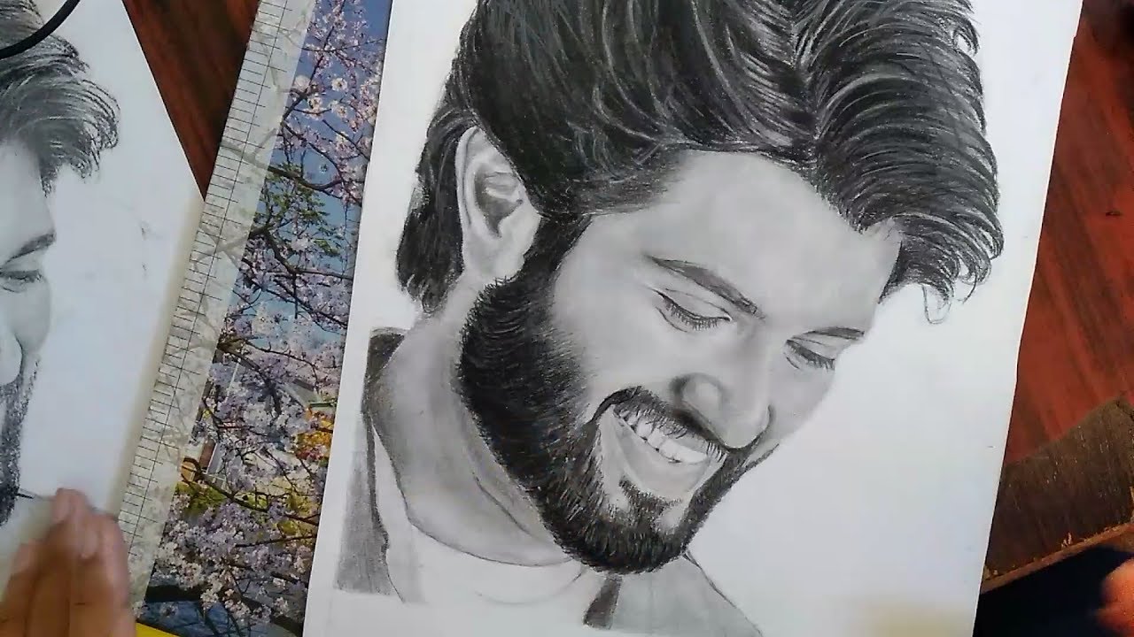 Arjun reddy |Fan art | vijay devarakonda | sketch | Beauty art drawings,  Celebrity drawings, Fan art drawing