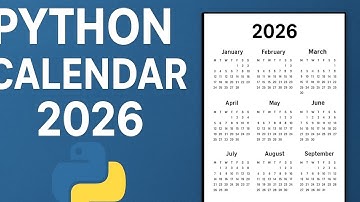 How Create a Calendar with Python ( Step by Step tutorial)