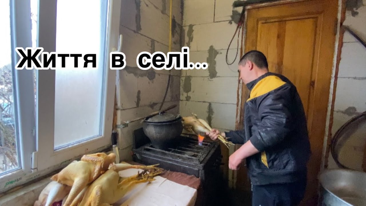 Життя в селі.Як чинити птицю. Vlog 2 @РізанівськаХата