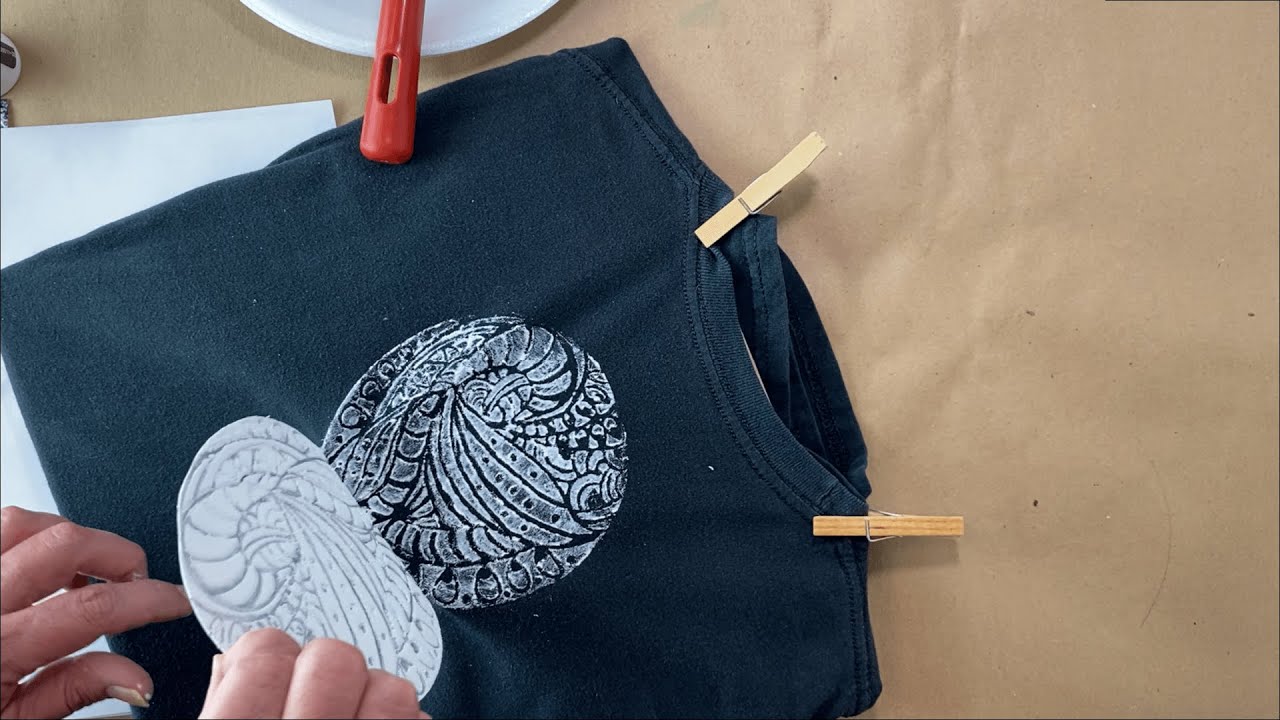 How to Make a Zentangle Fabric Print