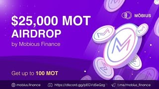 Free Mobius Finance 25k $ On Matic |  Airdrop Without Fee 100% FREE | New Crypto Airdrop