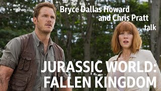Bryce Dallas Howard and Chris Pratt interviewed by Simon Mayo
