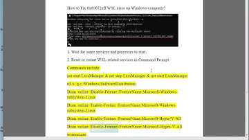 Fix 0x80072eff WSL error on Windows