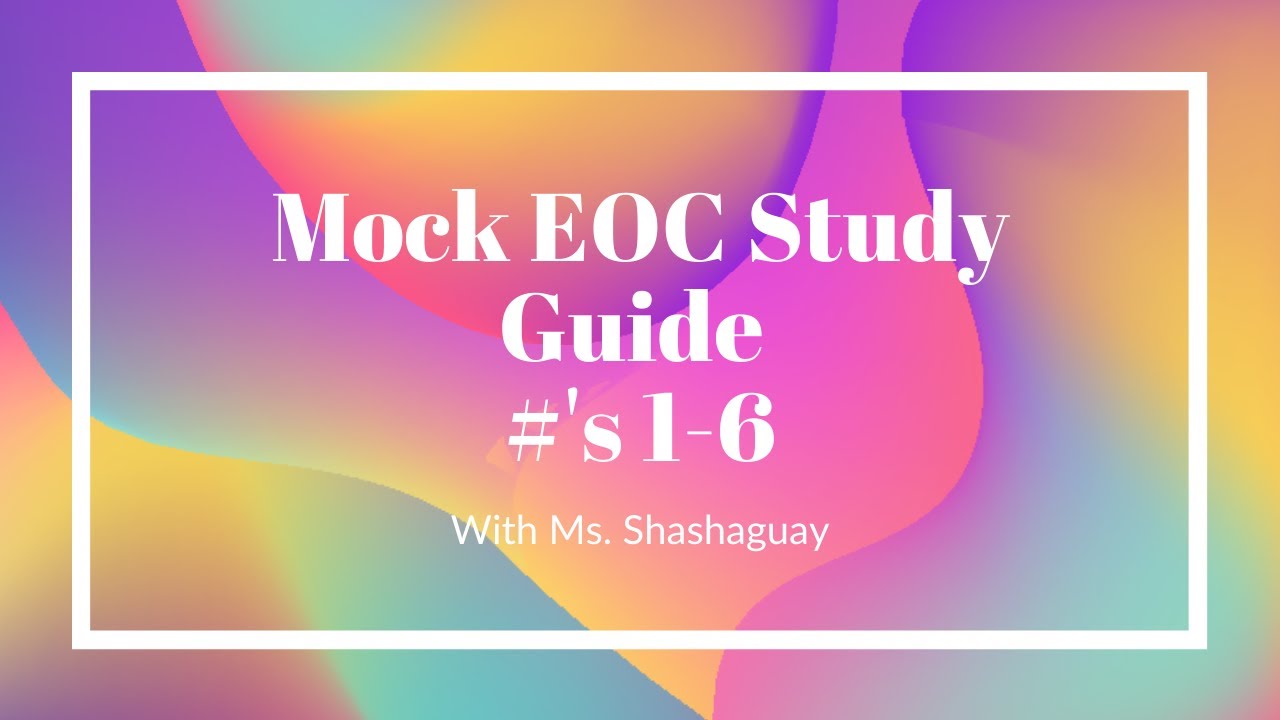 EOC Study Guide 's 16 YouTube