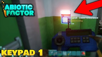How To Make Keypad Hacker Level 1 Clearance | Abiotic Factor