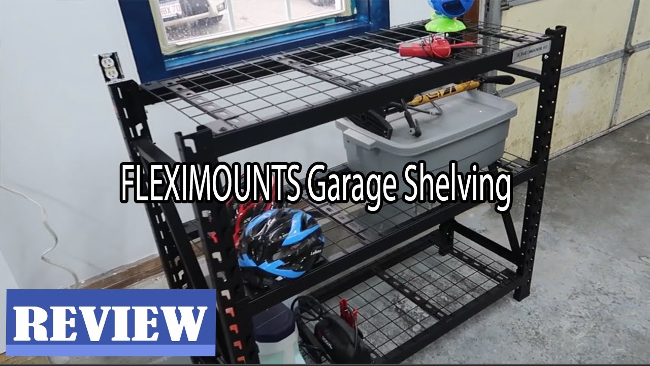 FLEXIMOUNTS Garage Shelving Review/ Heavy Duty Shelving System