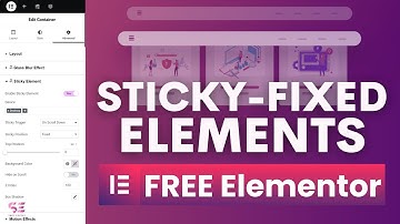 Sticky Elements in FREE Elementor - Floating Header