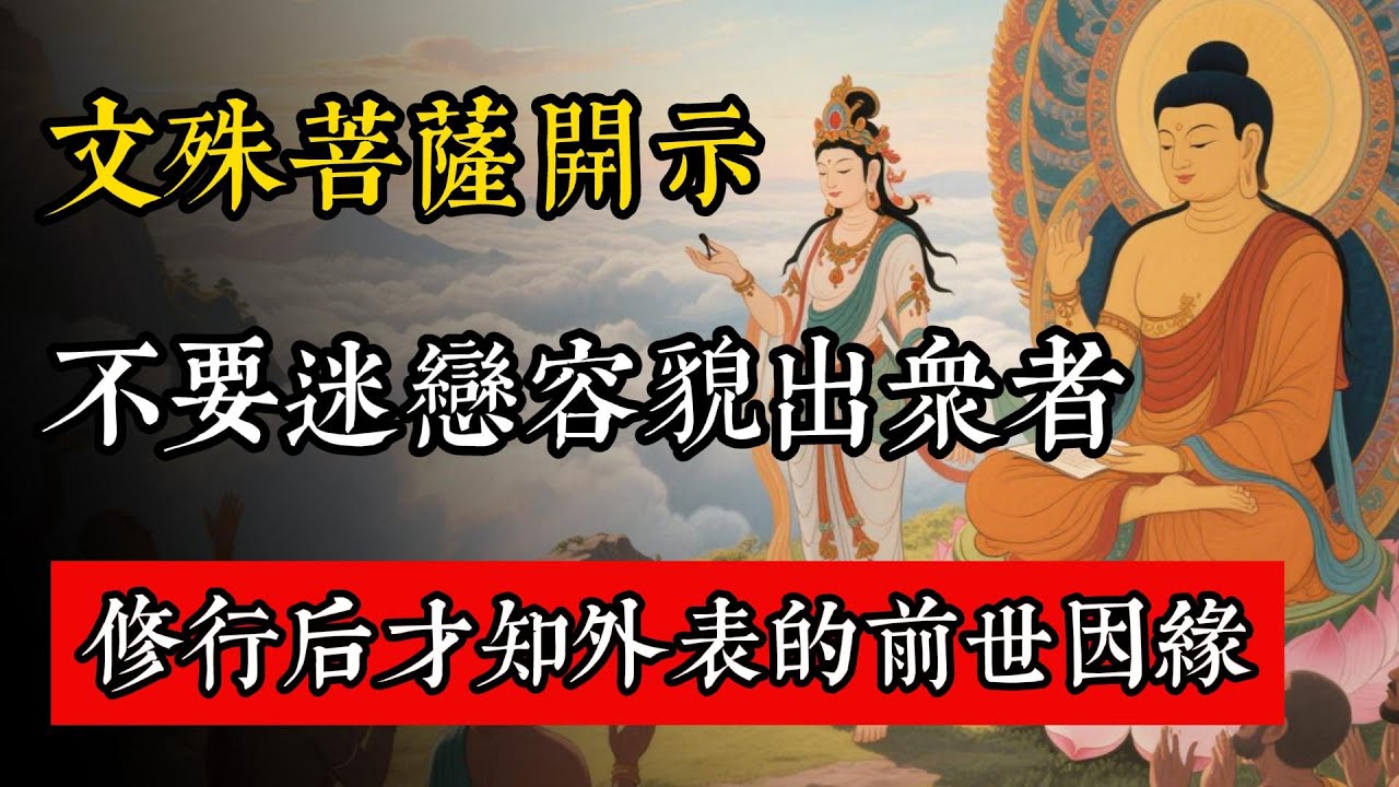 文殊菩薩開示：不要迷戀容貌出眾者，修行後才知外表的前世因緣！#佛教 #佛家 #佛法 #佛學知識 #佛學智慧 #修心修行 #佛教文化 #禪悟人生 #傳統文化