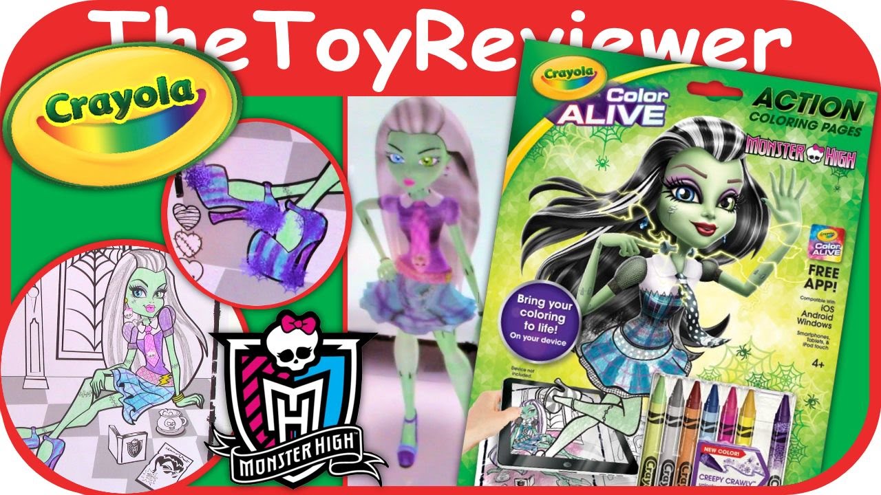 Monster High Crayola Color Alive Action Coloring Pages ...