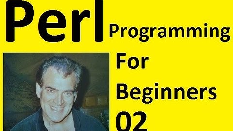 Perl Programming for Beginners Tutorial Install on Windows 10