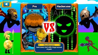 Unlock New Tournament Mod 😱 Hacker,exe Vs Pro Voltaic Army Vs Final Boss Stick War Legacy