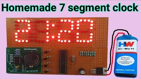 Homemade large 7 segment display digital clock