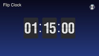 Details 1 Hour 15 Minute Timer ⏱️ Midnight Blue Flip Clock | Extended focus Timer - ChronoFlow News