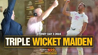 Josh Hazlewood's Triple Wicket Maiden At The SCG | Triple M Cricket