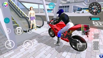 Exploring the Express Bus Terminal on a NewBike - 3D Driving Class 2025 gameplay -Android