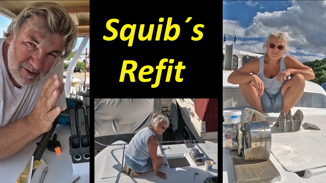 Squib´s Refit - Montage Deckfittings - Pantryarbeiten - Montage Bugkorb /96