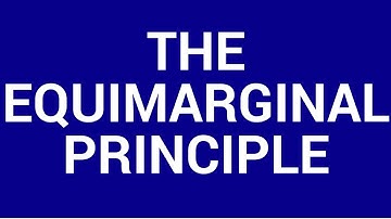 The equimarginal principle