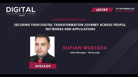 Digital Transformation Summit: Qatar | Keynote Presentation 2 | Virtual event