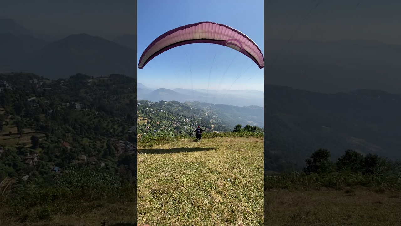 ⁣Paragliding Simple Takeoff, Sarangkot Pokhara | Nepal