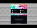 Create Colorful Business Card in PowerPoint