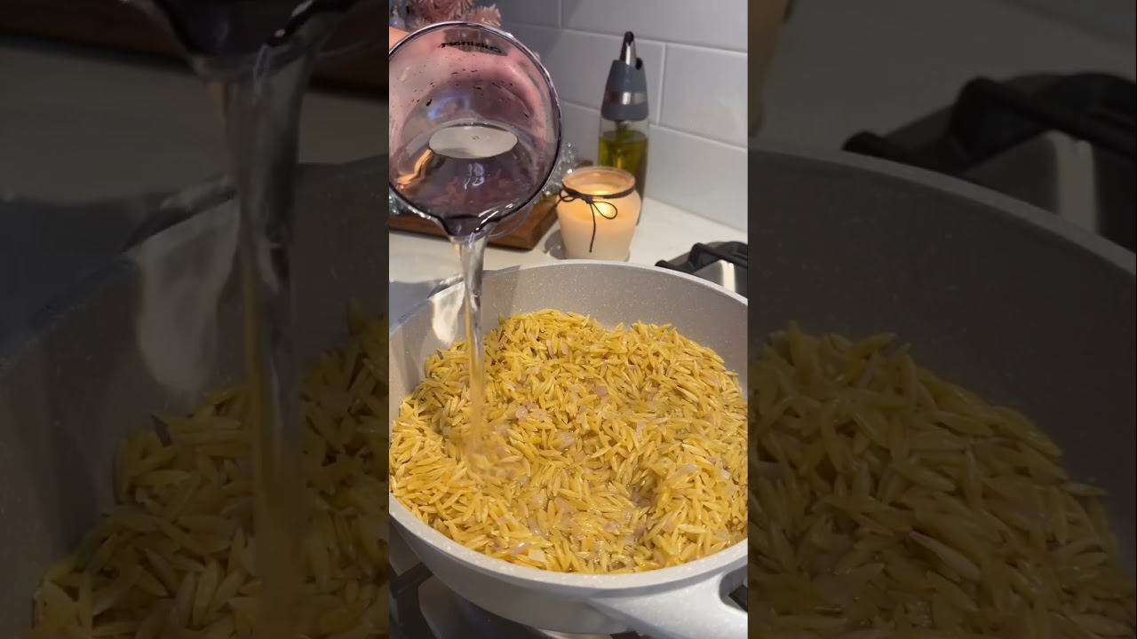 Creamy Orzo with Tomato Basil Sauce and Burrata 