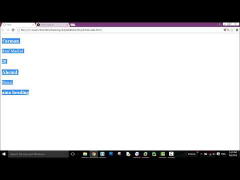 HTML Tutorials for Beginners 29 - id and class in HTML