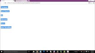 HTML Tutorials for Beginners 29 - id and class in HTML